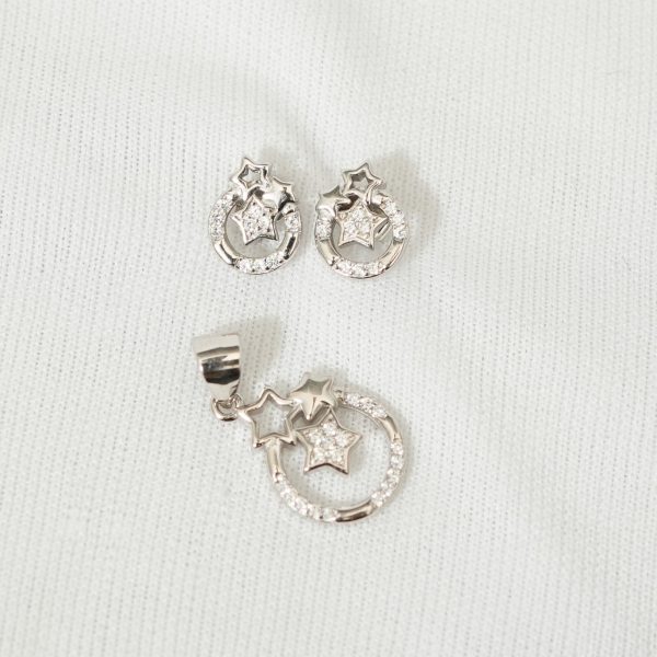 Dusk Till Dawn Pendant & Earrings Set